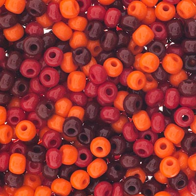 Czech Seed Beads Approx 24g Vial 6/0 - Brown Shades