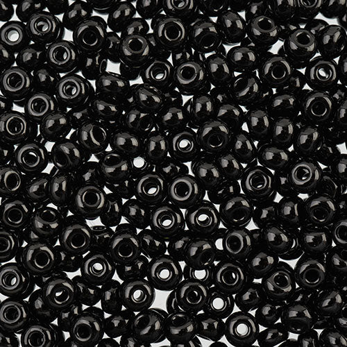 Czech Seed Beads Approx 24g Vial 6/0 - Black/White Shades