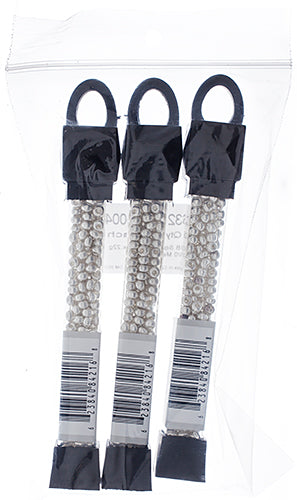 Czech Seed Beads Approx 24g Vial 6/0 - Black/White Shades