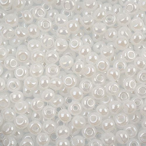 Czech Seed Beads Approx 24g Vial 6/0 - Black/White Shades