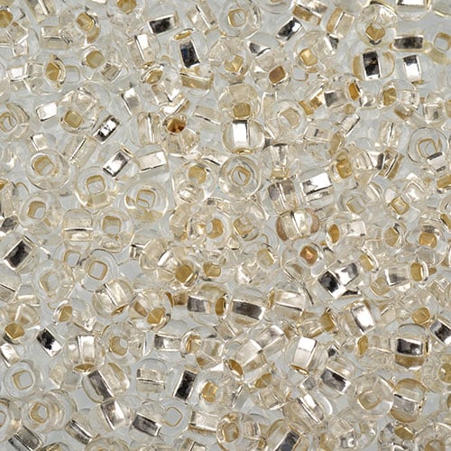 Czech Seed Beads Approx 24g Vial 6/0 - Black/White Shades