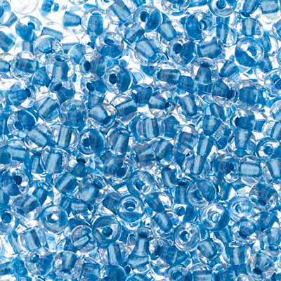Czech Seed Beads Approx 24g Vial 6/0 - Blue Shades