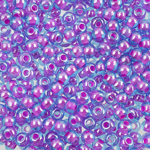 Czech Seed Beads Approx 24g Vial 6/0 - Purple Shades