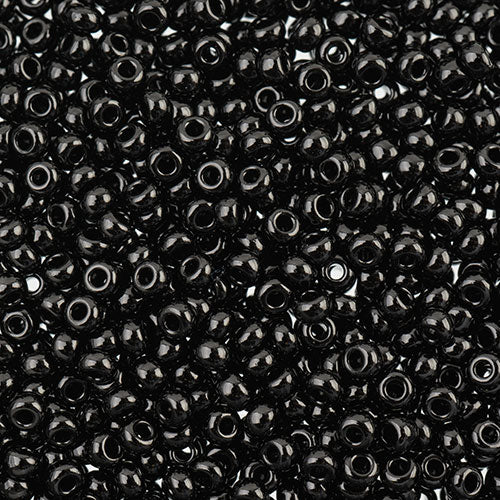 Czech Seed Beads Approx 24g Vial 8/0 - Black/White Shades