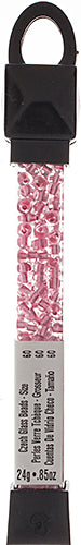 Czech Seed Beads Approx 24g Vial 6/0 - Pink Shades