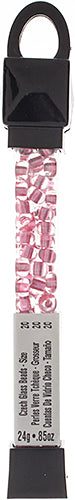 Czech Seed Beads Approx 24g Vial 2/0 - Red/Pink Shades