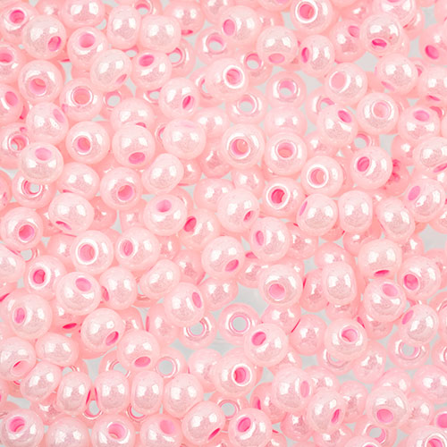 Czech Seed Beads Approx 24g Vial 6/0 - Pink Shades