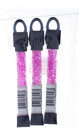 Czech Seed Beads Approx 24g Vial 6/0 - Pink Shades