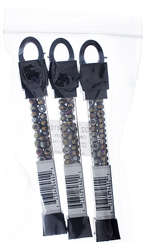 Czech Seed Beads Approx 24g Vial 2/0 - Brown Shades