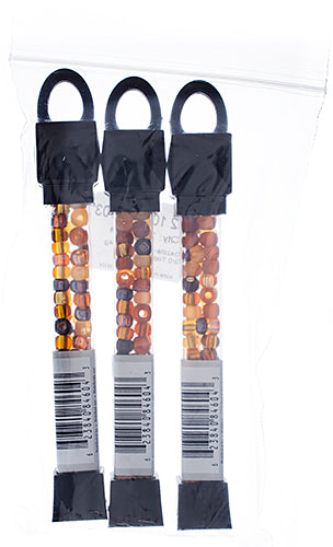 Czech Seed Beads Approx 24g Vial 2/0 - Brown Shades