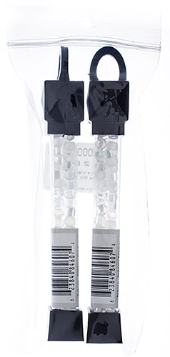 Czech Seed Beads Approx 24g Vial 2/0 - White/Black Shades