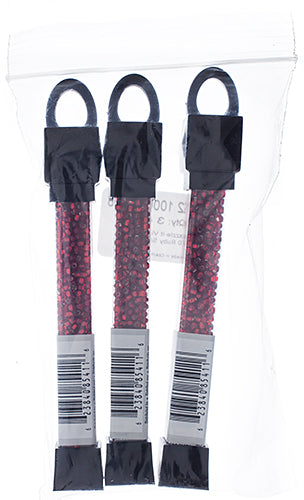 Czech Seed Beads Approx 24g Vial 8/0 - Red/Pink Shades