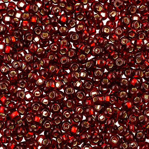 Czech Seed Beads Approx 24g Vial 8/0 - Red/Pink Shades