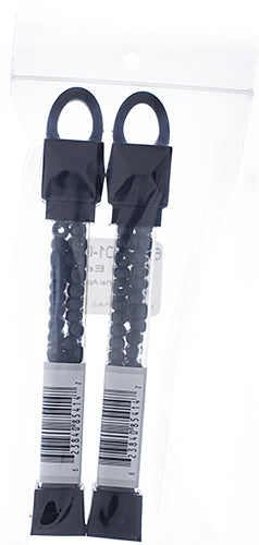 Czech Seed Beads Approx 24g Vial 2/0 - White/Black Shades