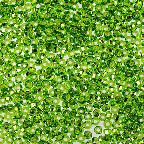 Czech Seed Beads Approx 24g Vial 10/0 - Green Shades