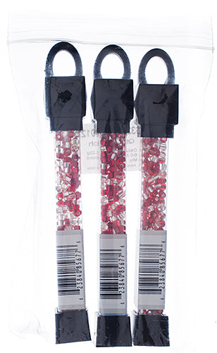 Czech Seed Beads Approx 24g Vial 6/0 - Red Shades