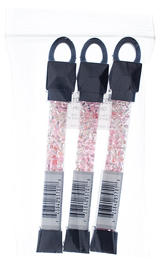 Czech Seed Beads Approx 24g Vial 6/0 - Pink Shades