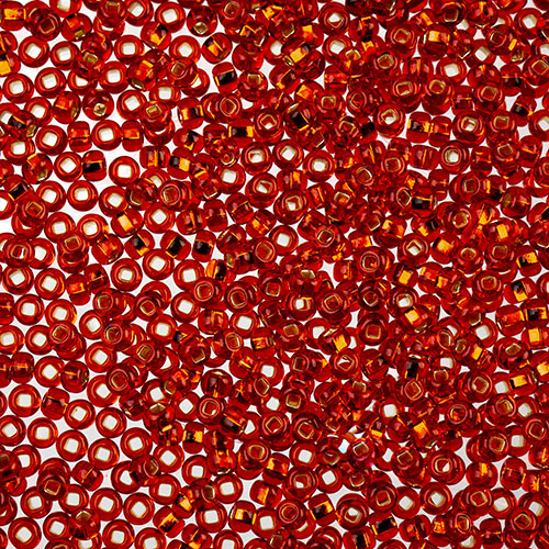 Czech Seed Beads Approx 24g Vial 10/0 - Red Shades
