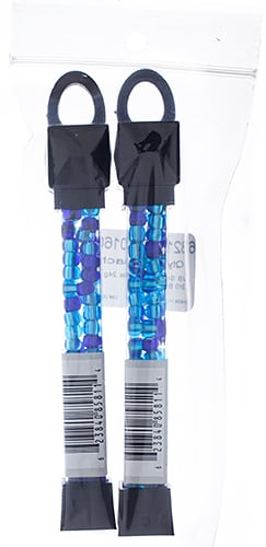 Czech Seed Beads Approx 24g Vial 2/0 - Blue Shades