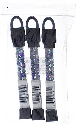 Czech Seed Beads Approx 24g Vial 2/0 - White/Black Shades