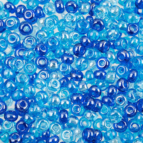 Czech Seed Beads Approx 24g Vial 6/0 - Green Shades