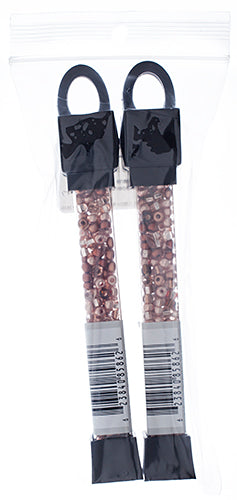 Czech Seed Beads Approx 24g Vial 6/0 - Brown Shades