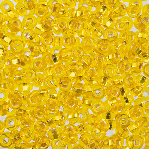 Czech Seed Beads Approx 24g Vial 6/0 - Yellow/Orange Shades