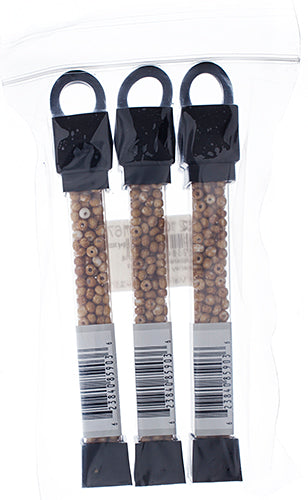 Czech Seed Beads Approx 24g Vial 6/0 - Brown Shades