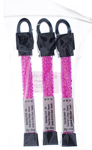 Czech Seed Beads Approx 24g Vial 6/0 - Pink Shades