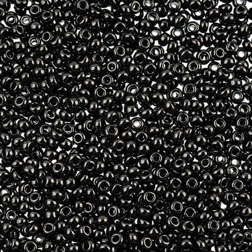 Czech Seed Beads Approx 24g Vial 10/0 - Black/Multi Shades