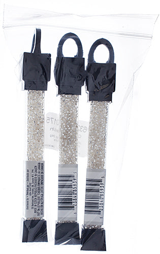 Czech Seed Beads Approx 24g Vial 10/0 - White Shades