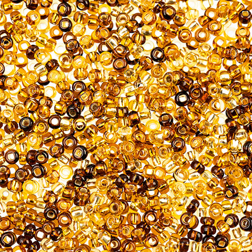 Czech Seed Beads Approx 24g Vial 10/0 - Brown Shades