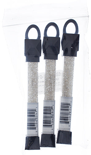 Czech Seed Beads Approx 24g Vial 2/0 - White/Black Shades