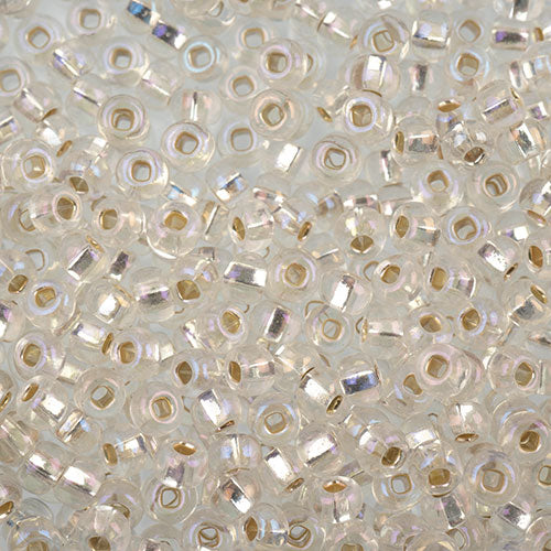 Czech Seed Beads Approx 24g Vial 6/0 - Black/White Shades