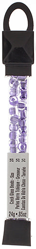 Czech Seed Beads Approx 24g Vial 2/0 - Purple Shades