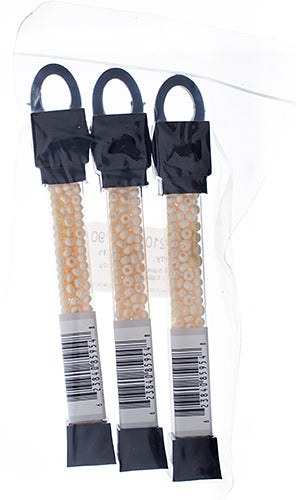 Czech Seed Beads Approx 24g Vial 6/0 - Black/White Shades