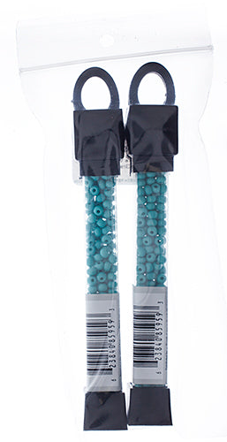 Czech Seed Beads Approx 24g Vial 6/0 - Green Shades