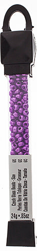 Czech Seed Beads Approx 24g Vial 6/0 - Purple Shades