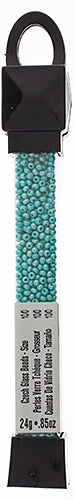Czech Seed Beads Approx 24g Vial 10/0 - Blue Shades