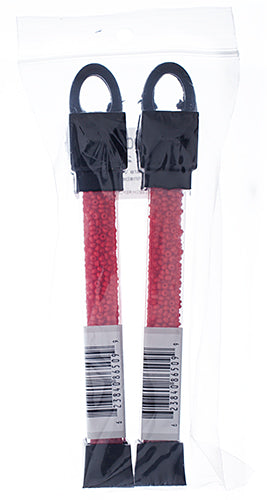 Czech Seed Beads Approx 24g Vial 10/0 - Red Shades