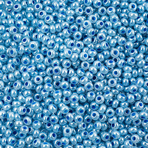 Czech Seed Beads Approx 24g Vial 10/0 - Blue Shades