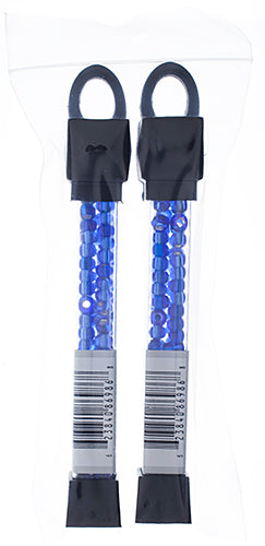 Czech Seed Beads Approx 24g Vial 2/0 - Blue Shades