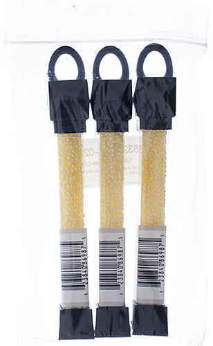 Czech Seed Beads Approx 24g Vial 10/0 - Yellow/Orange Shades