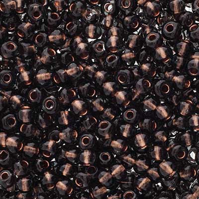 Czech Seed Beads Approx 24g Vial 6/0 - Black/White Shades