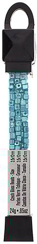 Czech Seed Beads Geometric Cube apx 24g Vial