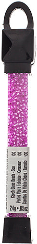 Czech Seed Beads apx 24g Vial 10/0 Hot Pink S/L