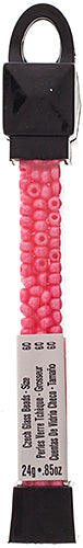 Czech Seed Beads Approx 24g Vial 6/0 - Pink Shades