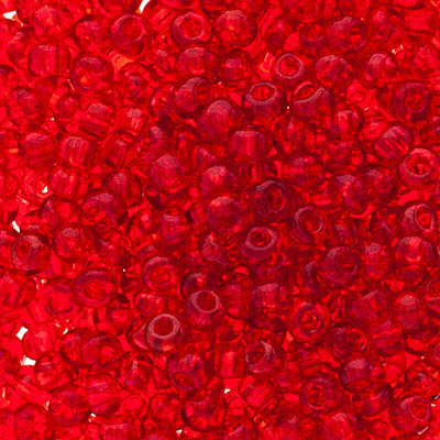 Czech Seed Beads Approx 24g Vial 6/0 - Red Shades
