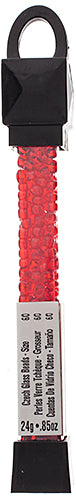 Czech Seed Beads Approx 24g Vial 6/0 - Red Shades