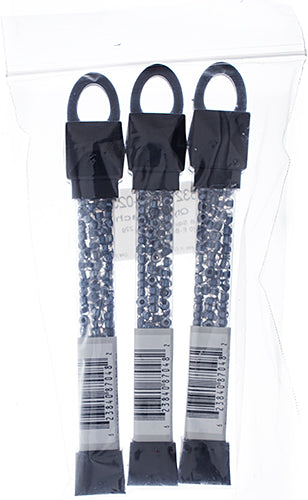 Czech Seed Beads Approx 24g Vial 6/0 - Black/White Shades